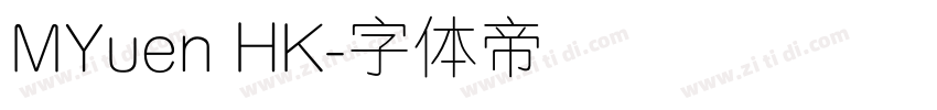 MYuen HK字体转换